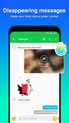 Messenger android App screenshot 9