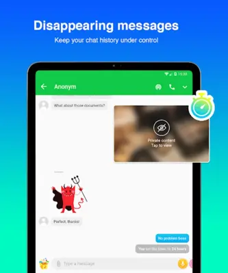 Messenger android App screenshot 1